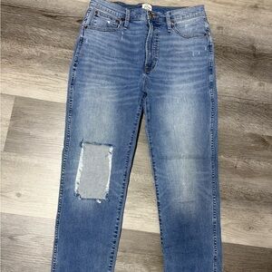 J. Crew Blue Distressed Women Jeans